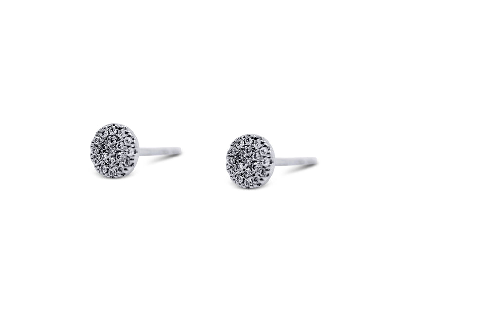 Diamond Circle Cluster Earrings - Sydney Rosen