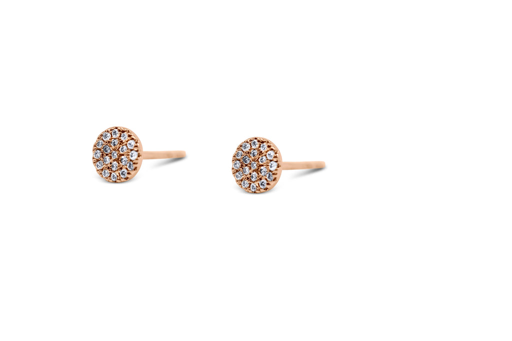 Diamond Circle Cluster Earrings - Sydney Rosen