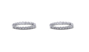 Bezel Set Huggy Hoop Earrings - Sydney Rosen