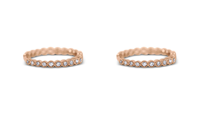 Bezel Set Huggy Hoop Earrings - Sydney Rosen