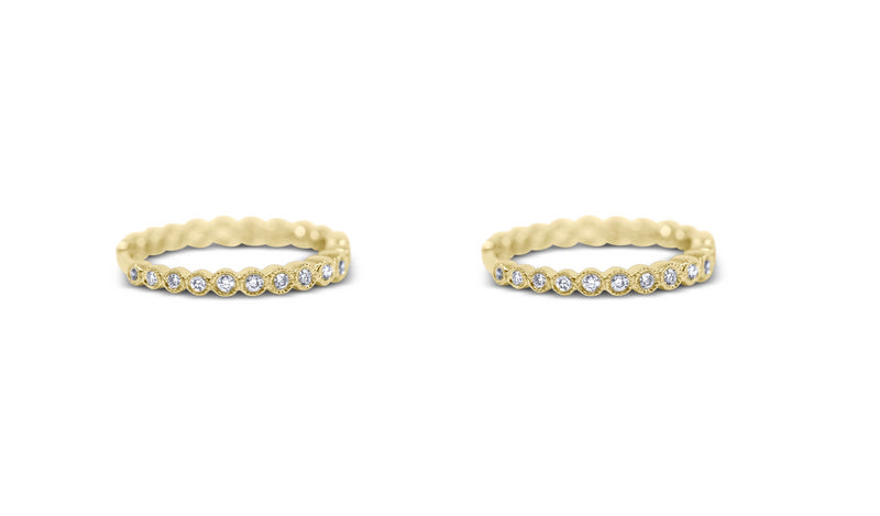 Bezel Set Huggy Hoop Earrings - Sydney Rosen