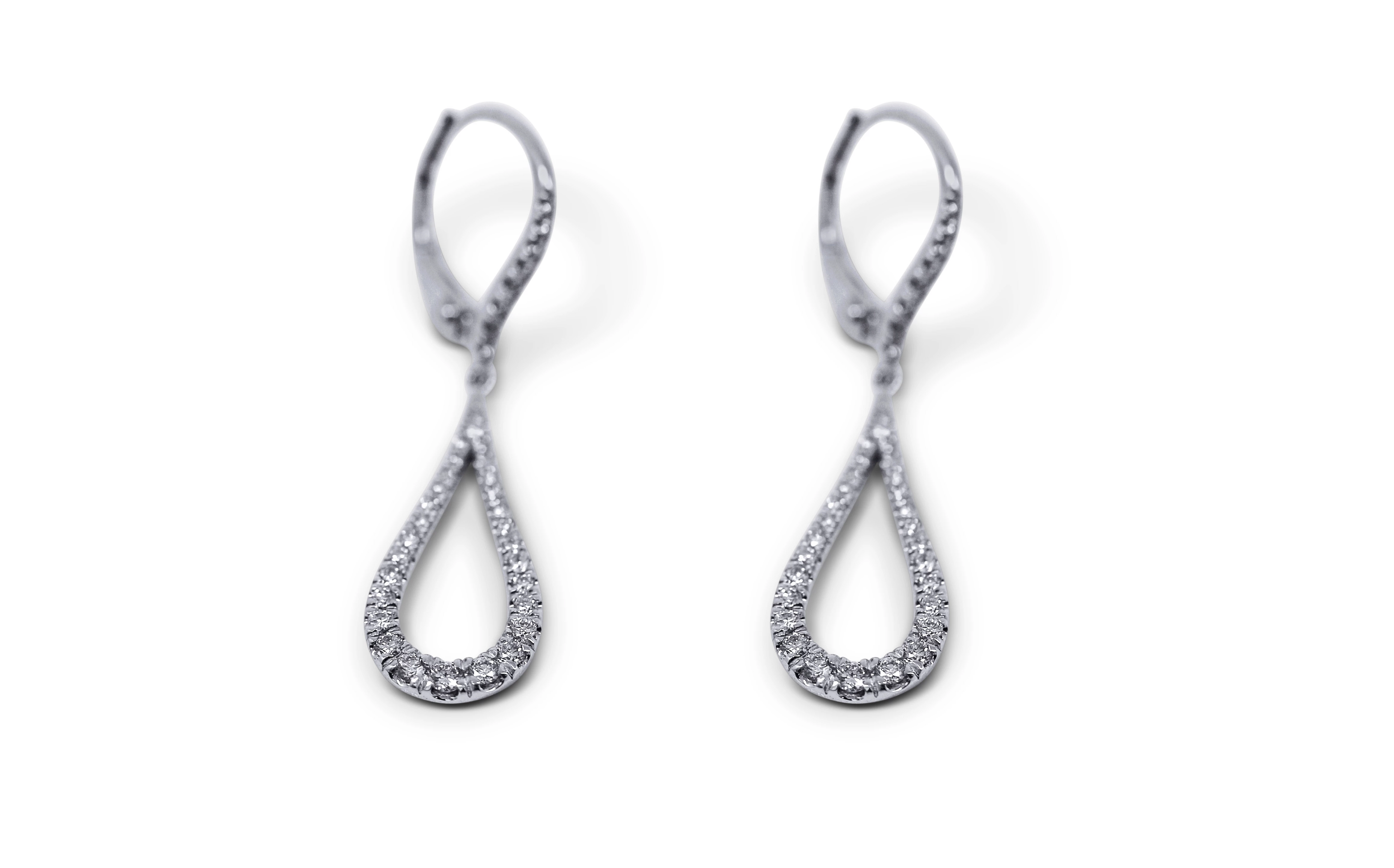 Tear Drop Diamond Earrings - Sydney Rosen