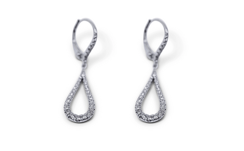 Tear Drop Diamond Earrings - Sydney Rosen