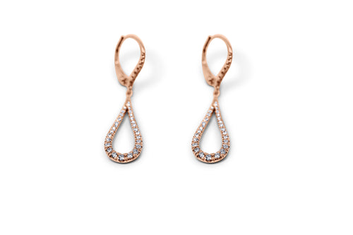 Tear Drop Diamond Earrings - Sydney Rosen