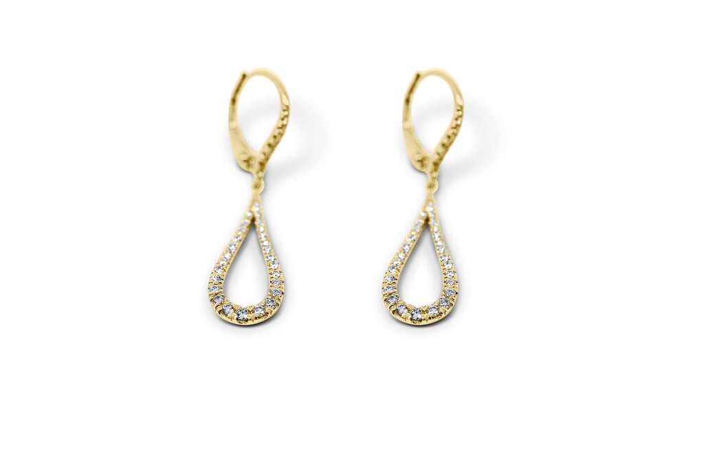 Tear Drop Diamond Earrings - Sydney Rosen