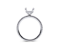 Pave Diamond Engagement Ring Setting with Hidden Halo - Sydney Rosen