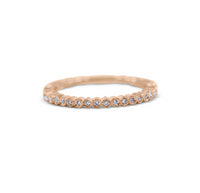 Petite Diamond Stack Ring - Round and Square - Sydney Rosen