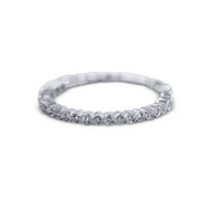 Petite Diamond Stack Ring - Round and Square - Sydney Rosen