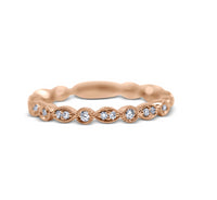 Diamond Stack Ring - Round and Marquise - Sydney Rosen