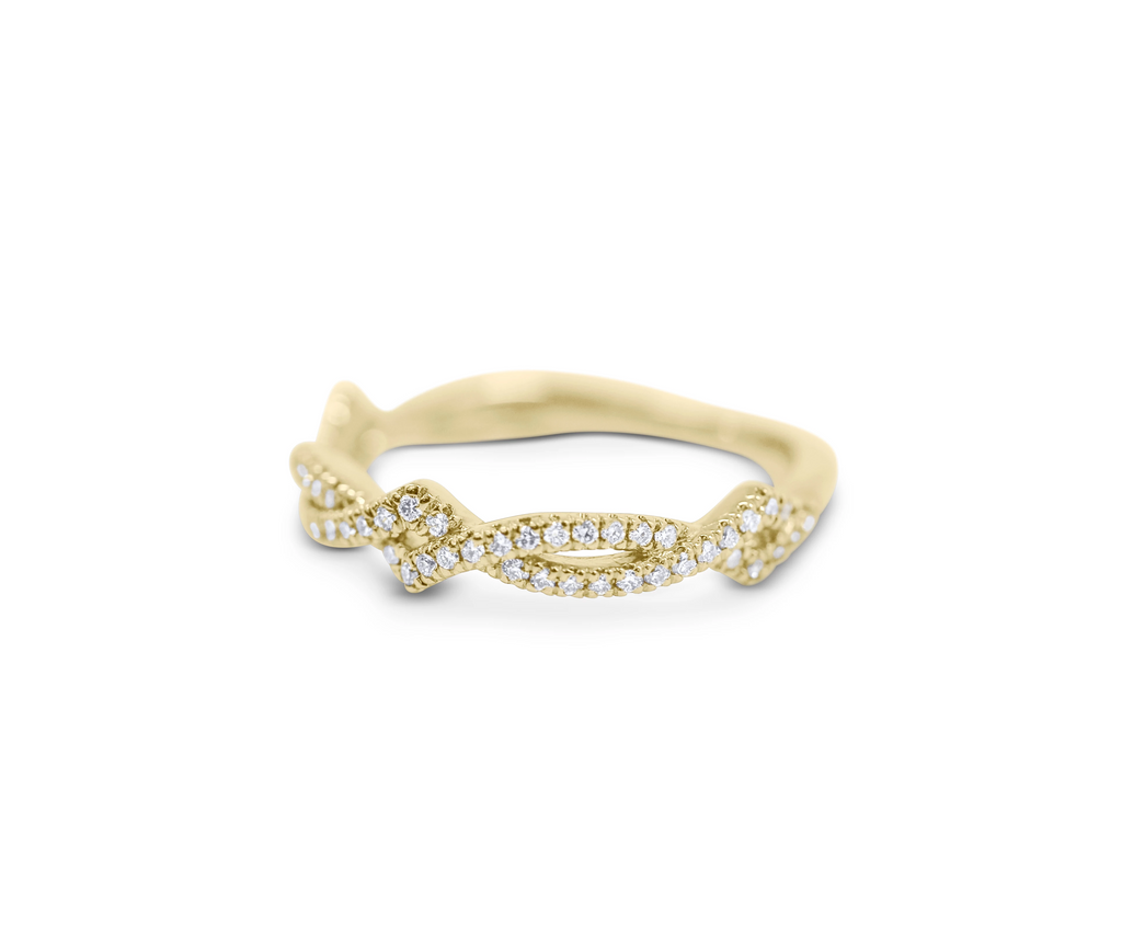 Diamond Stack Ring - Twist - Sydney Rosen