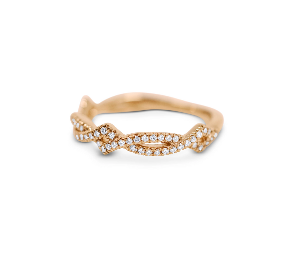 Diamond Stack Ring - Twist - Sydney Rosen