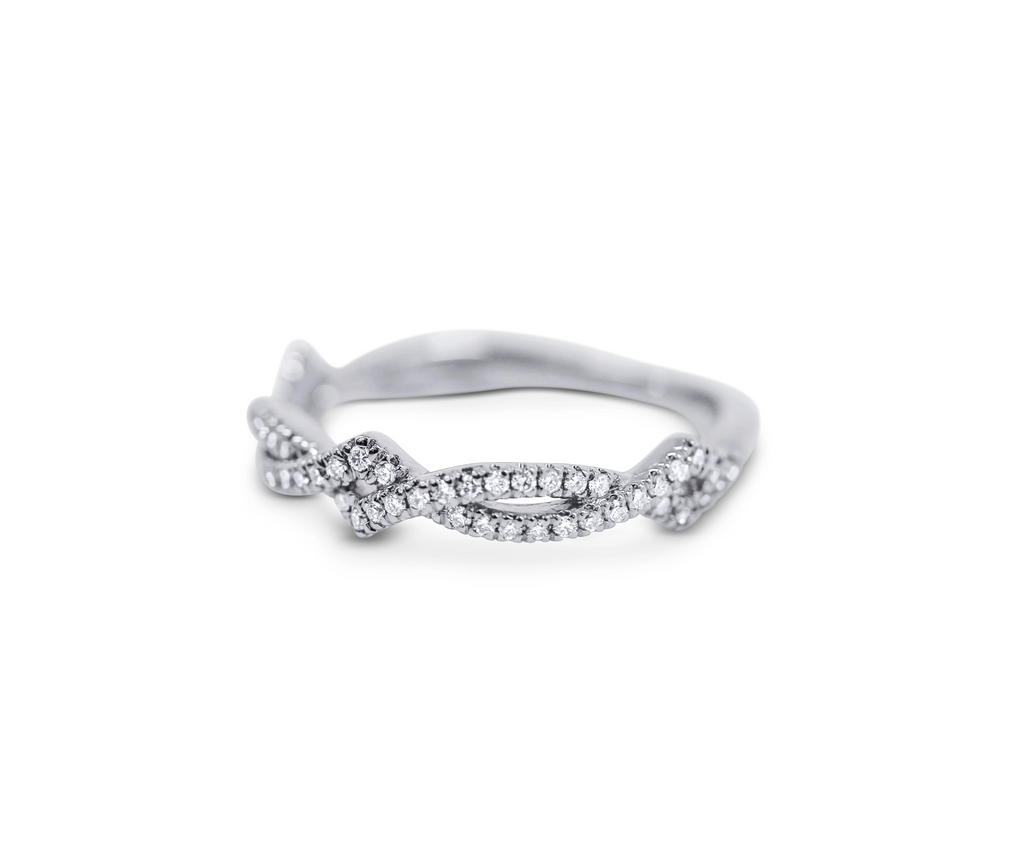 Diamond Stack Ring - Twist - Sydney Rosen