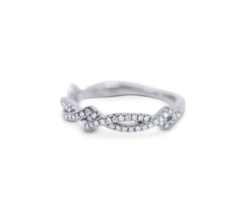 Diamond Stack Ring - Twist - Sydney Rosen