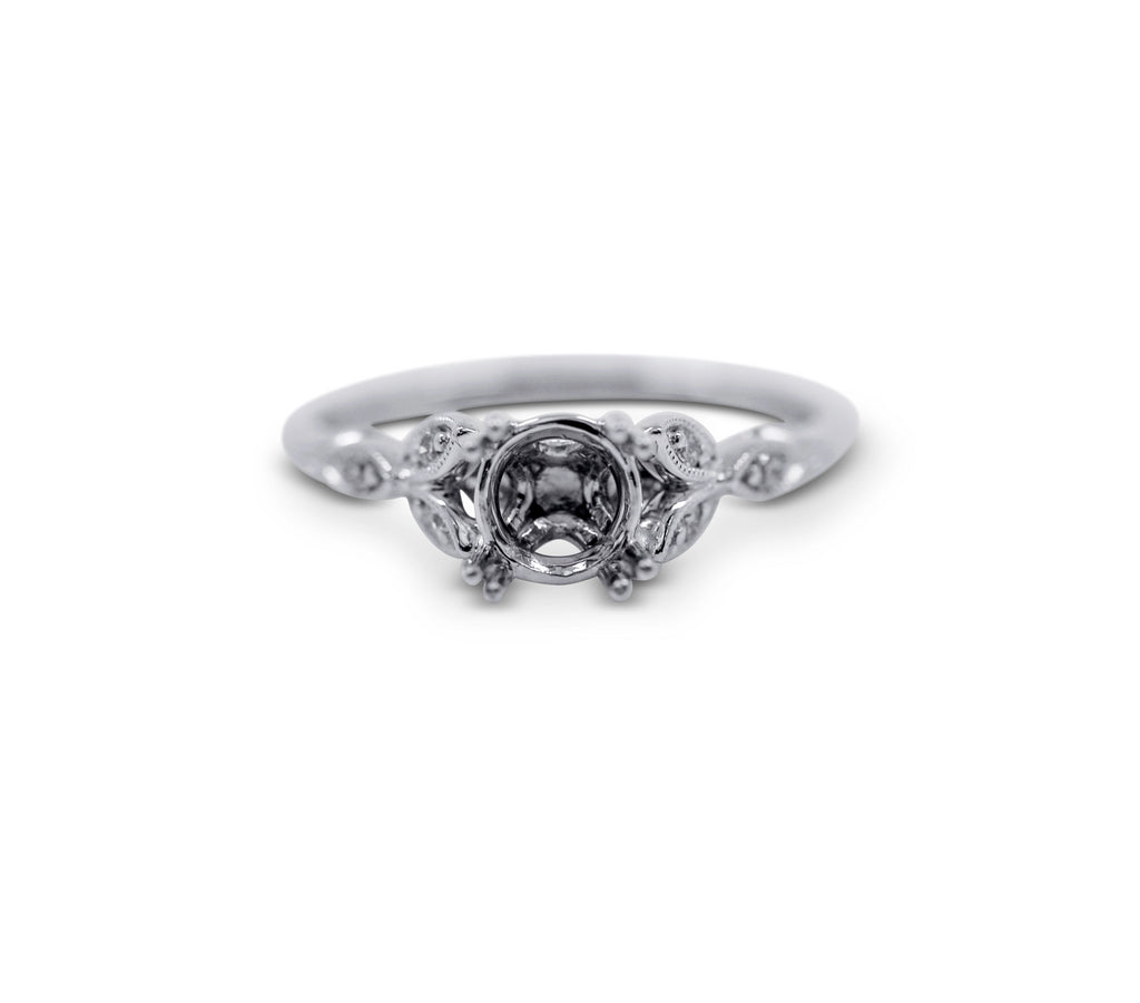 Floral Engagement Ring Setting - Sydney Rosen