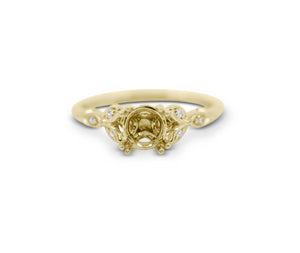 Floral Engagement Ring Setting - Sydney Rosen