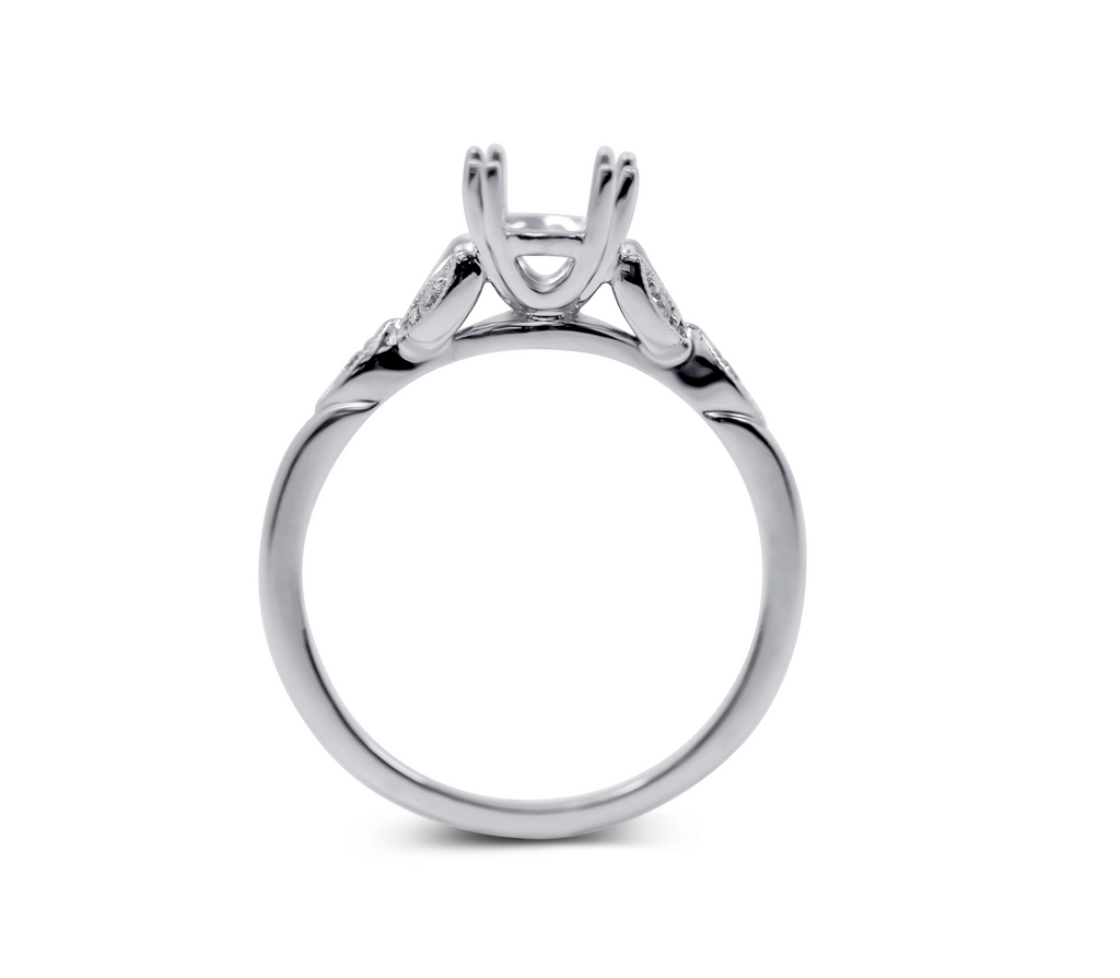 Floral Engagement Ring Setting - Sydney Rosen