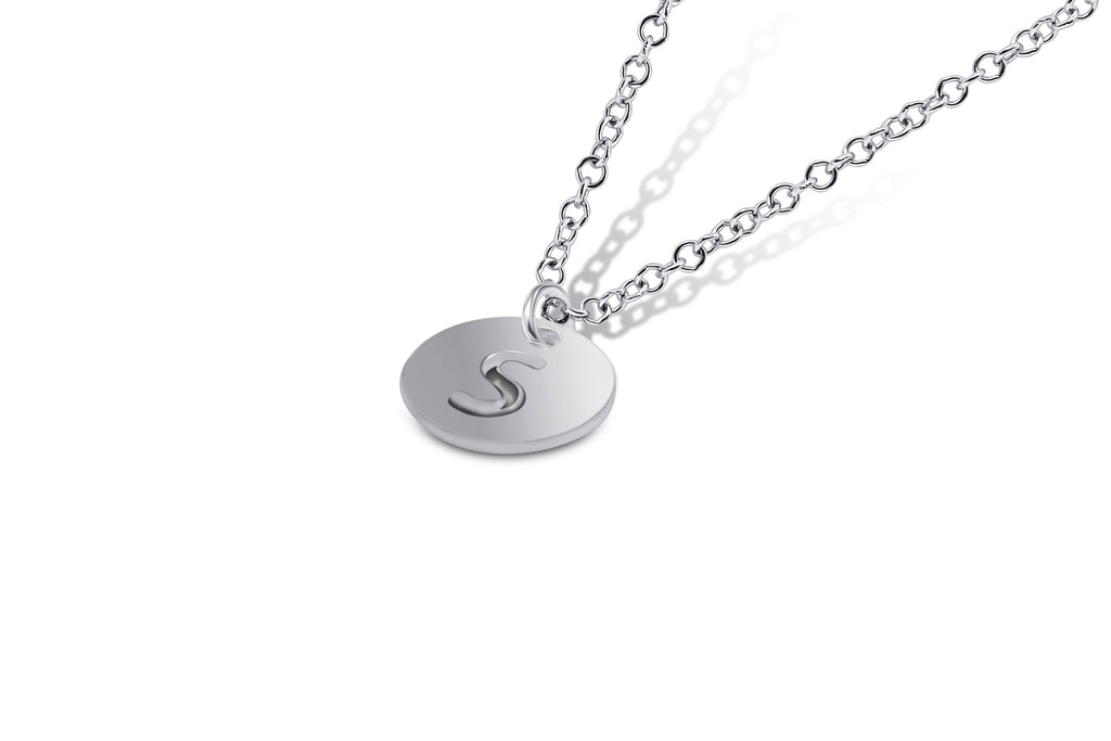 Initial Disc Necklace - Sydney Rosen