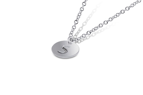 Initial Disc Necklace - Sydney Rosen
