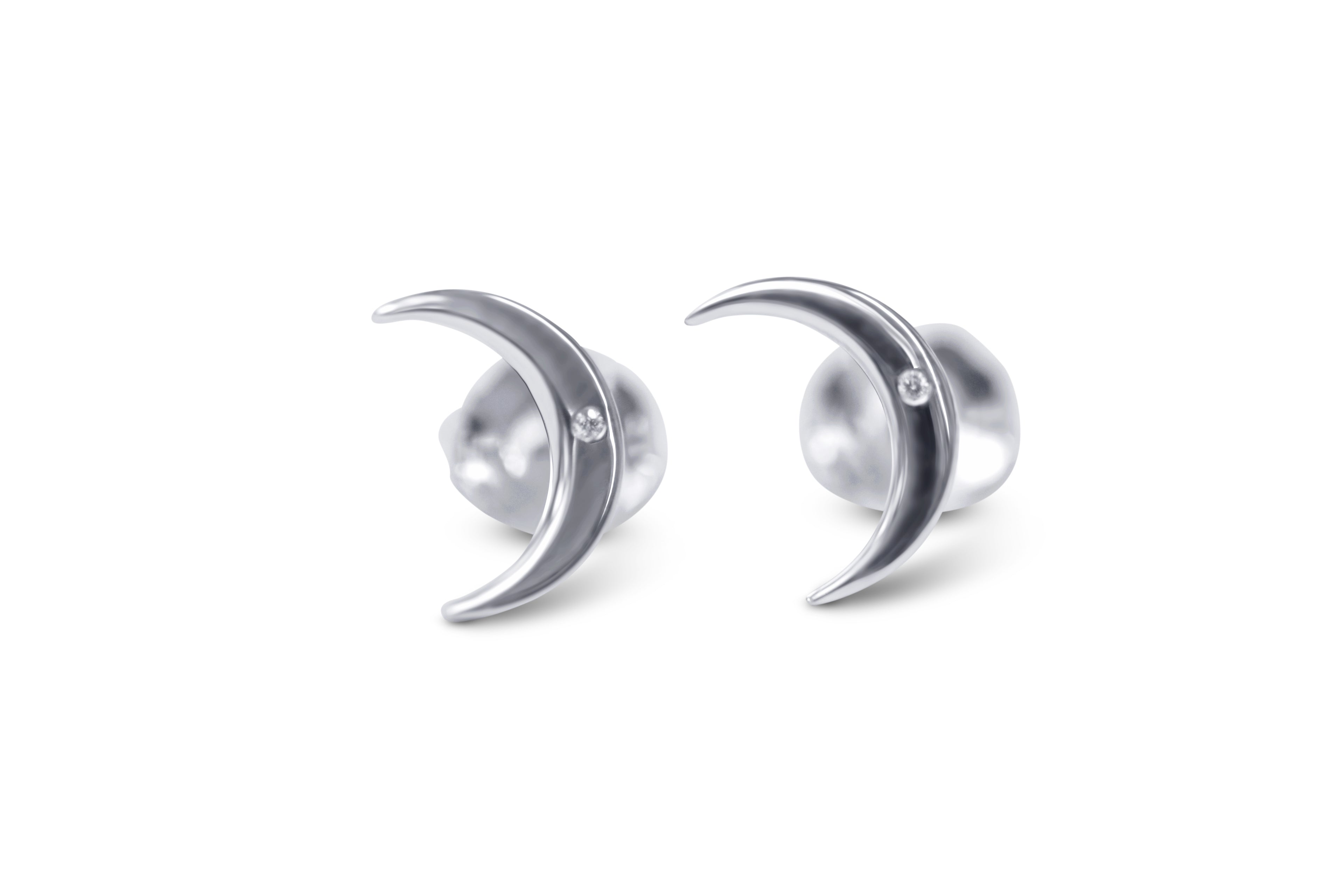 Crescent Moon Earrings - Sydney Rosen