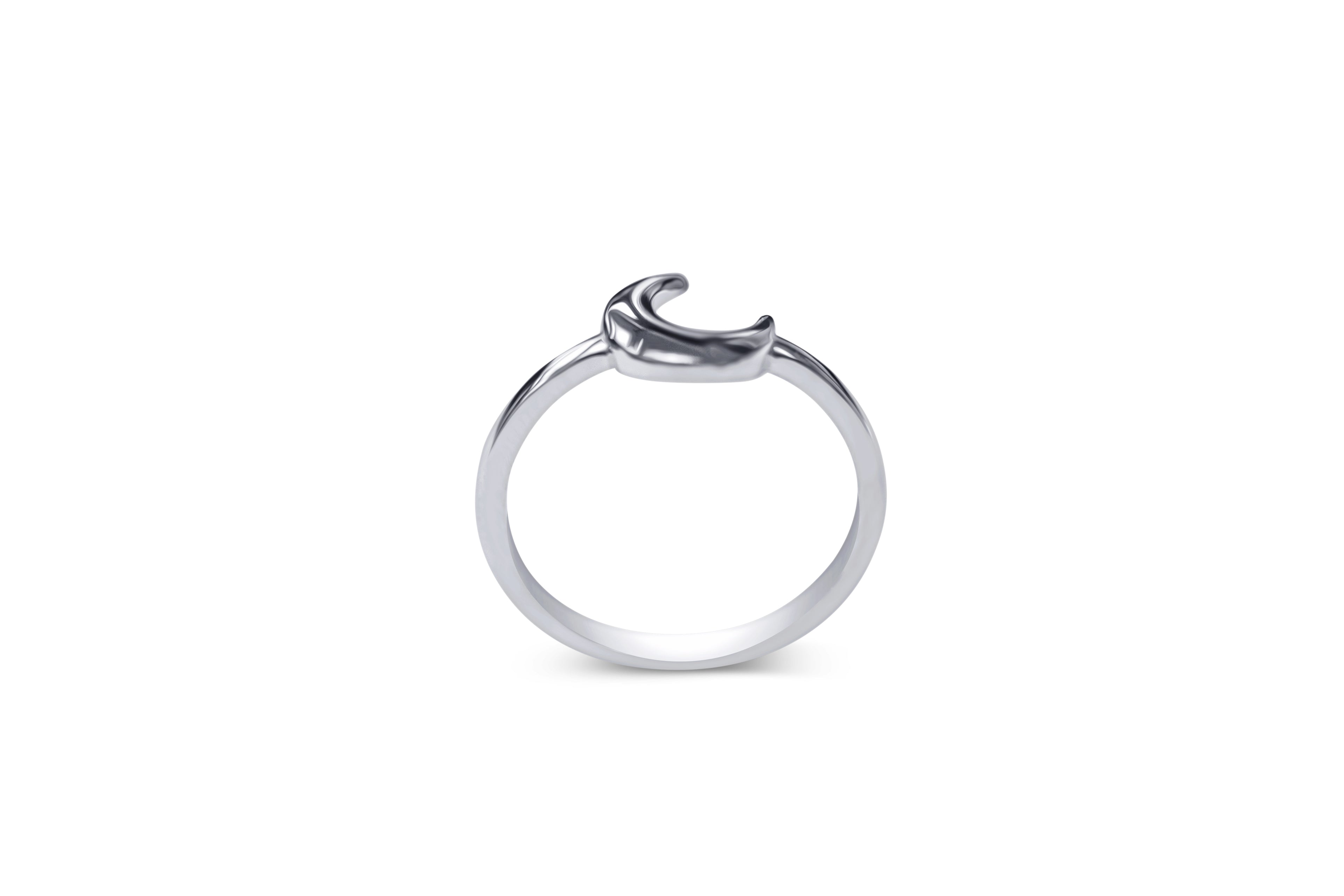 Crescent Moon Ring - Sydney Rosen